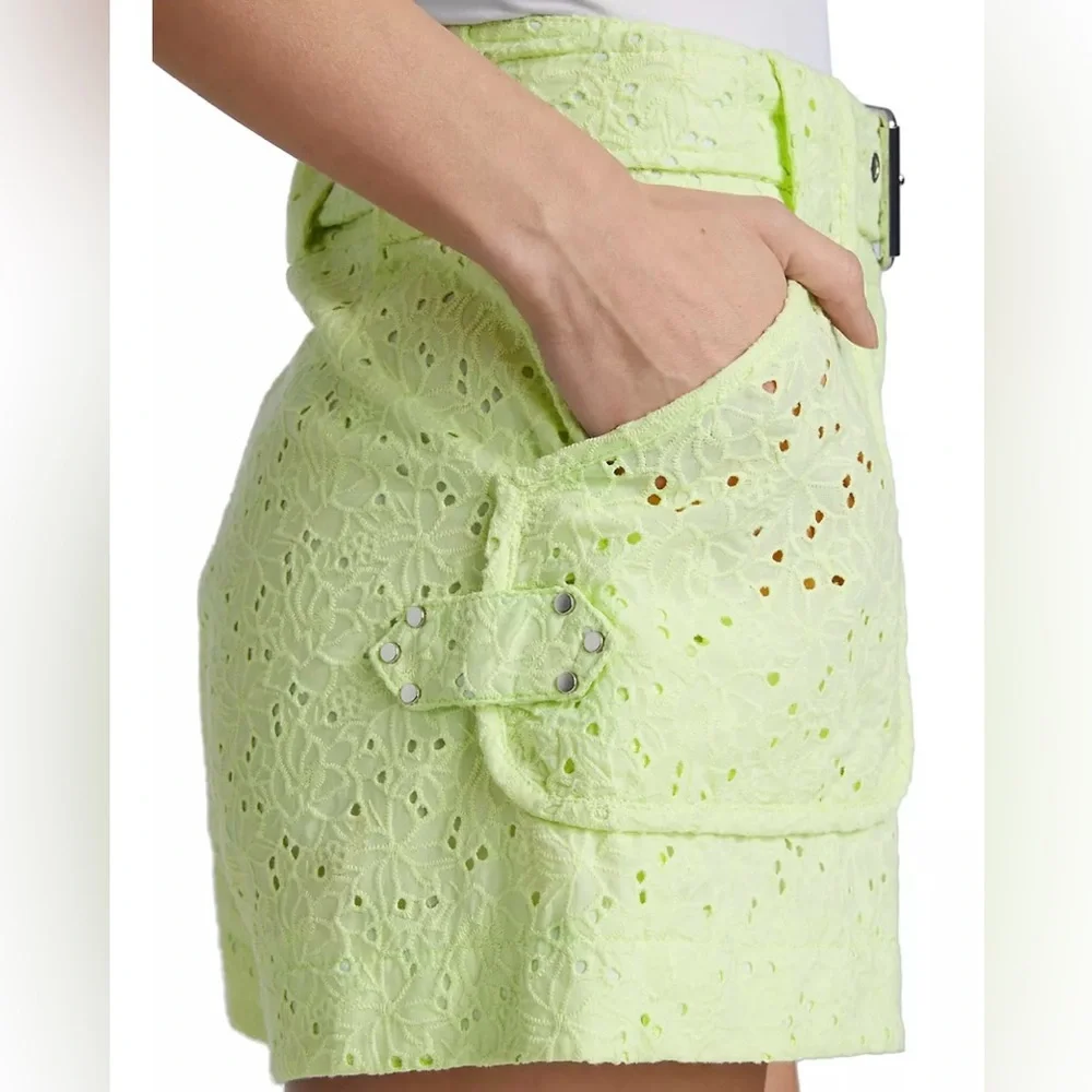 Derek Lam 10 Crosby Monterey Matcha Green Shorts - Picture 6 of 15